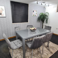 Dining Table Set with 6 Chairs Dining Room and Kitchen table set of 6