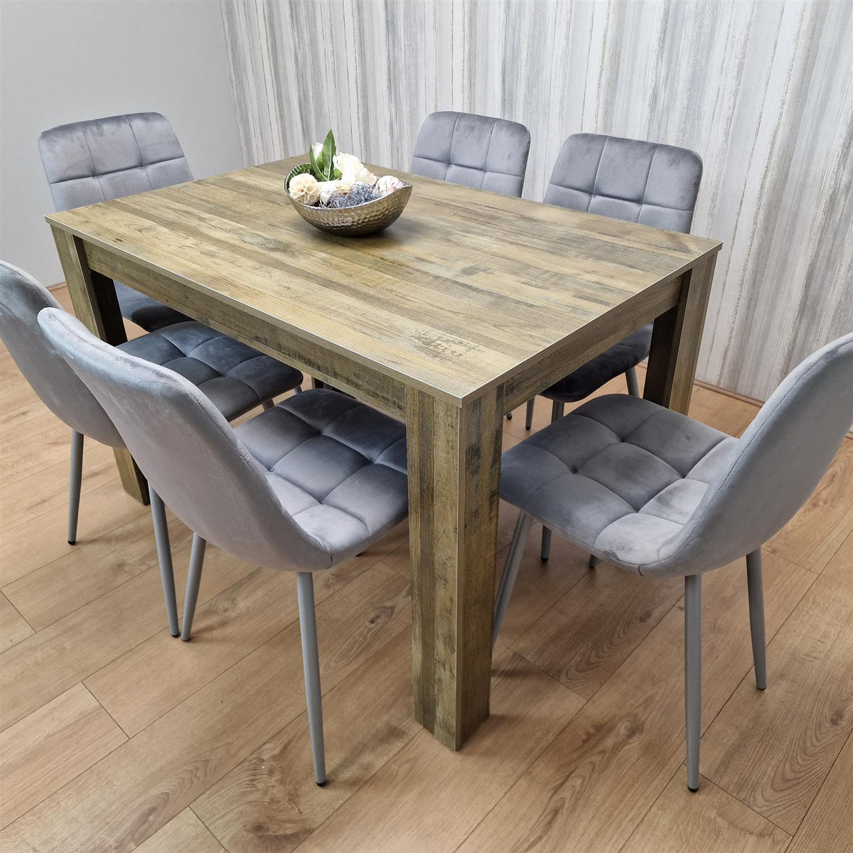 Dining Table Set with 6 Chairs Dining Room and Kitchen table set of 6