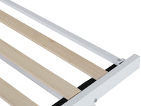 Daybed Trundle Frame Metal 3ft Single with 1 Mattress Day Bed Guest Room Bedroom Living Room