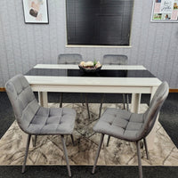 Dining Table Set with 4 Chairs Dining Room and Kitchen table set of 4