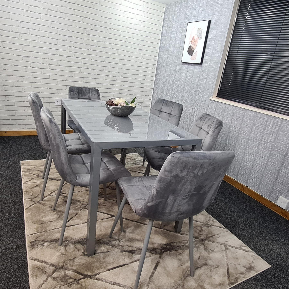Dining Table Set with 6 Chairs Dining Room and Kitchen table set of 6