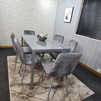Dining Table Set with 6 Chairs Dining Room and Kitchen table set of 6