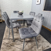 Dining Table Set with 6 Chairs Dining Room and Kitchen table set of 6