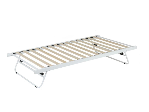 Daybed Trundle Frame Metal 3ft Single with 1 Mattress Day Bed Guest Room Bedroom Living Room