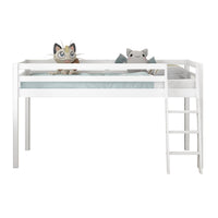 Mid sleeper Bed kids white 3ft single wooden childrens bedroom furniture