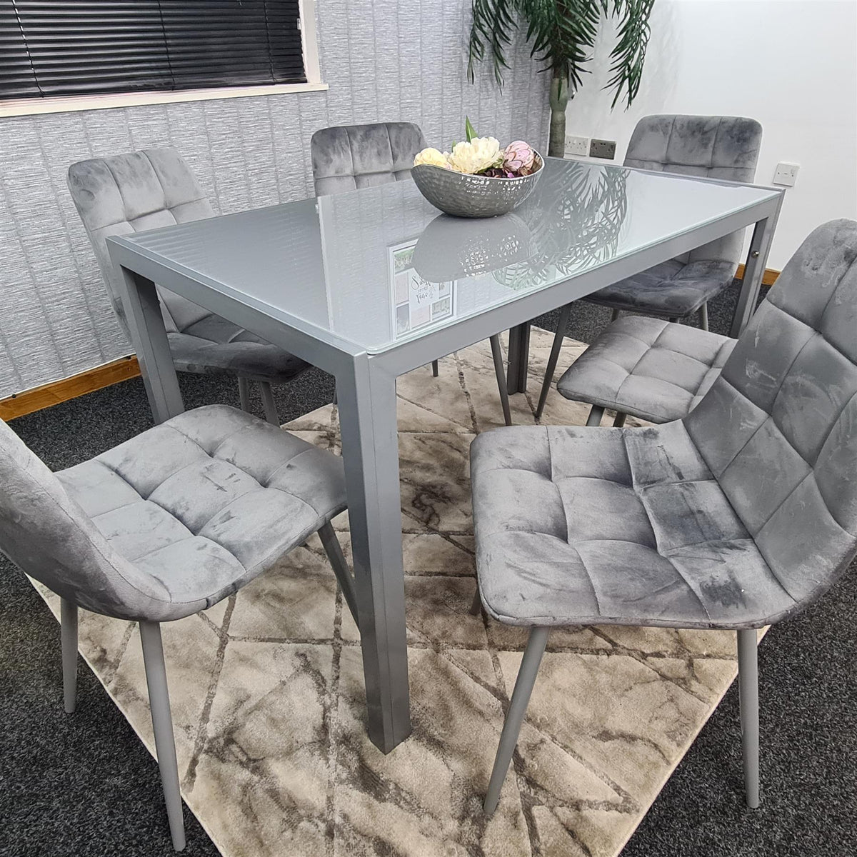 Dining Table Set with 6 Chairs Dining Room and Kitchen table set of 6
