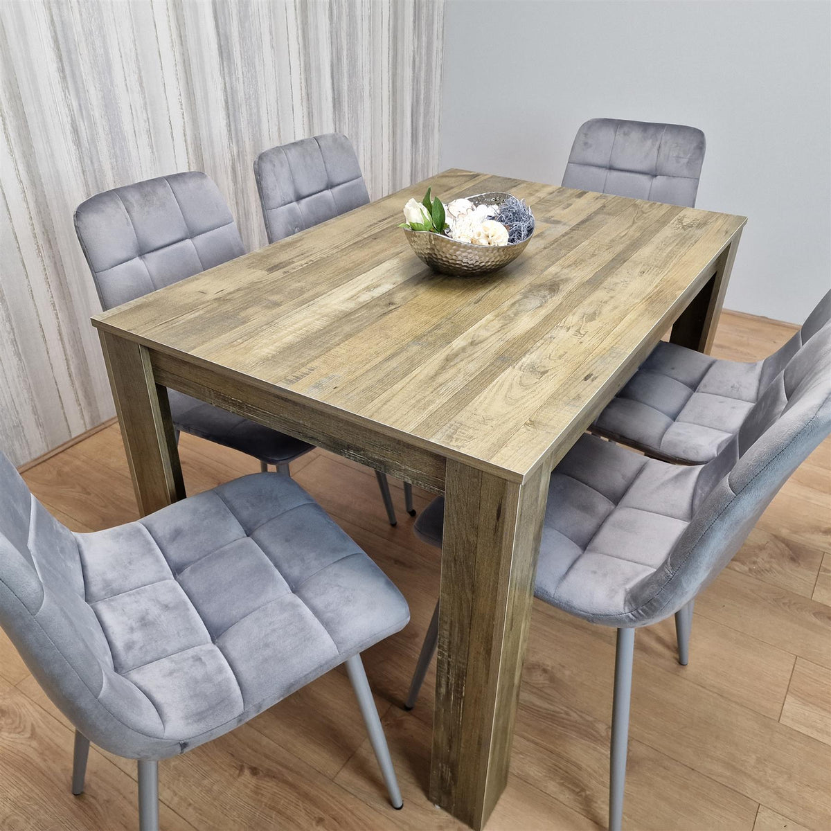 Dining Table Set with 6 Chairs Dining Room and Kitchen table set of 6