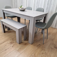 Dining Table Set with 4 Chairs Dining Room, Kitchen table set of 4, and Bench