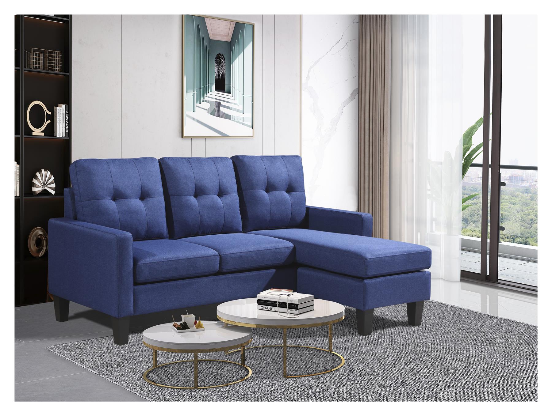 Blue l couch hotsell