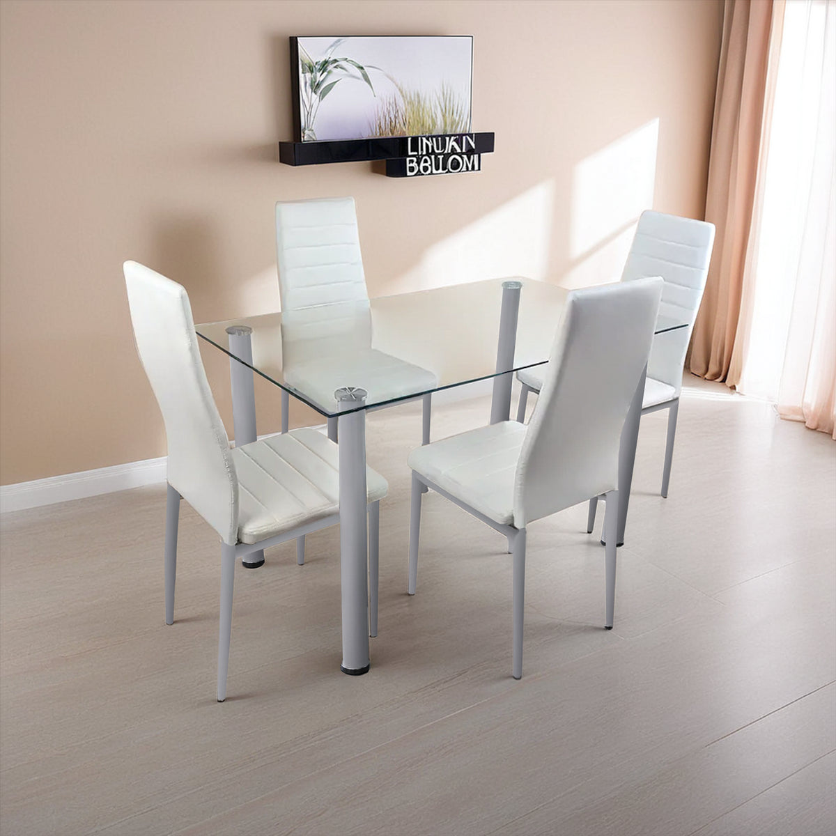 Dining Table Set with 4 Chairs Dining Room and Kitchen table set of 4