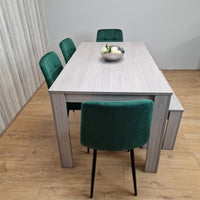 Dining Table Set with 4 Chairs Dining Room, Kitchen table set of 4, and Bench