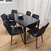 Dining Table Set with 6 Chairs Dining Room and Kitchen table set of 6