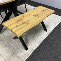 Brown Wooden Dining Table with 2 Grey Chairs and Bench - Dining Kitchen Room Furniture