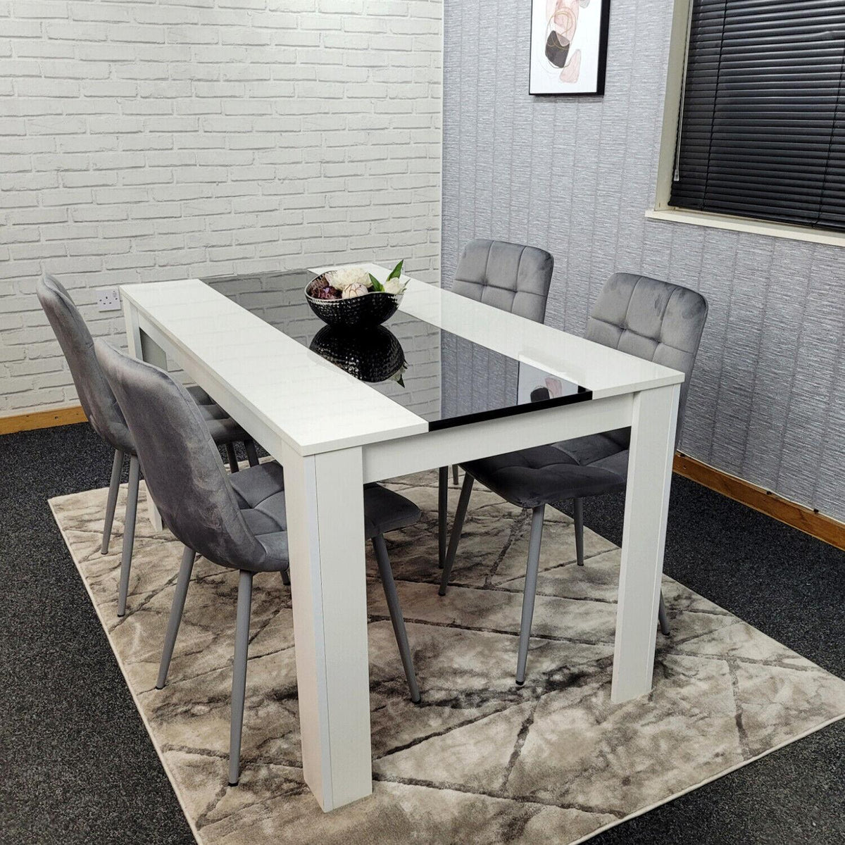 Dining Table Set with 4 Chairs Dining Room and Kitchen table set of 4