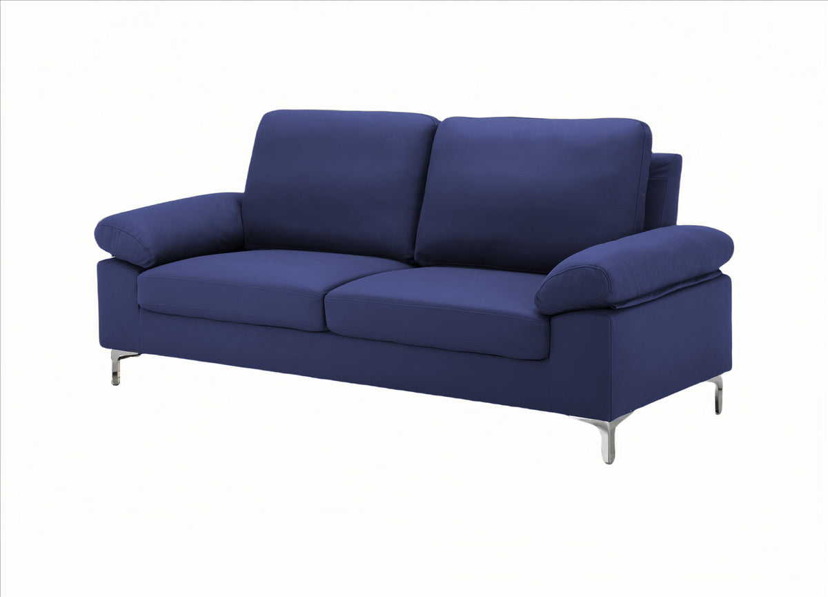 Blue 2 Seater Sofa